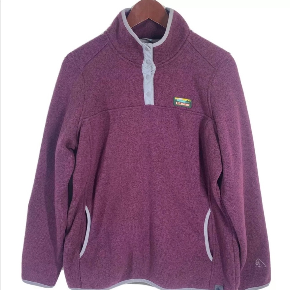 Women’s LLBean Snap Fleece Pullover | 3X